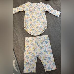 Janie and Jack Floral One Piece Set - Multicolor